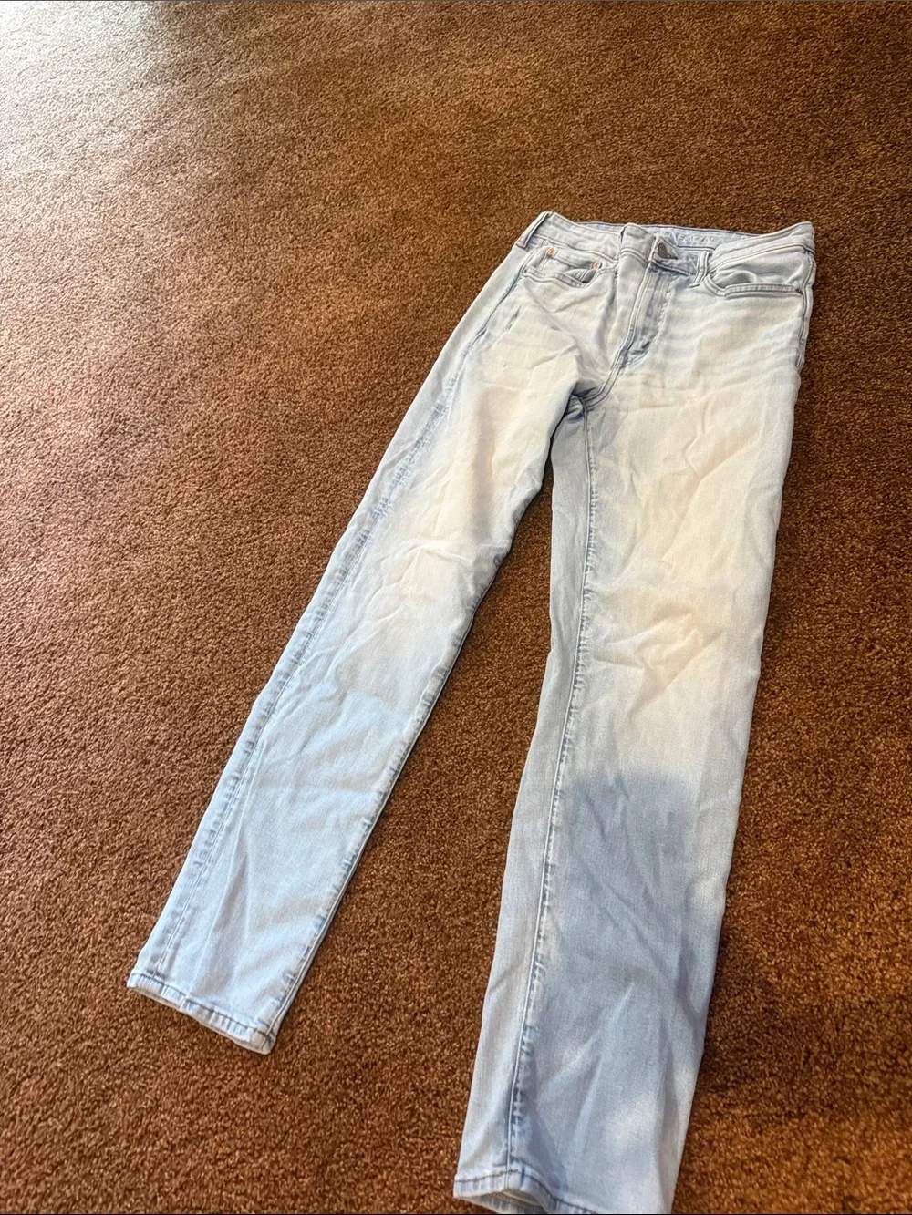American Eagle Outfitters Light Wash Slim Straight Jeans